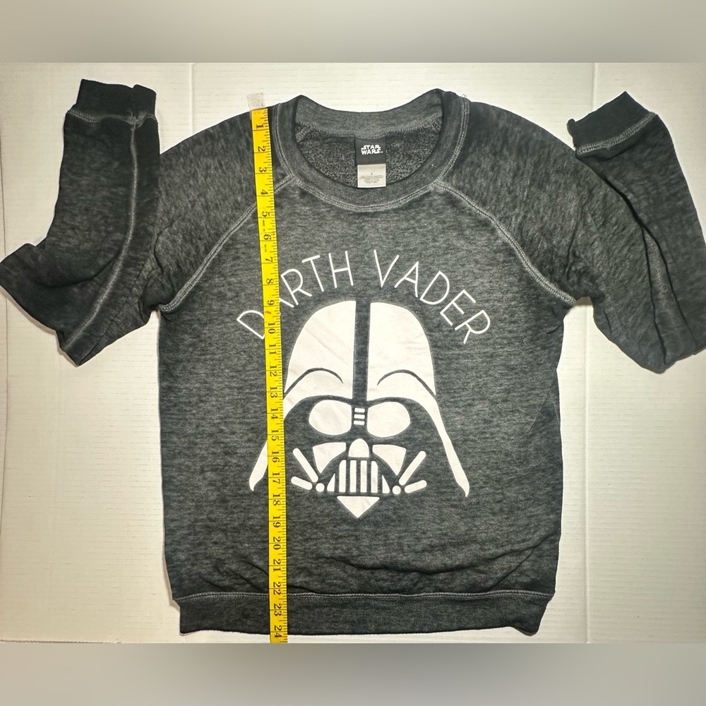 Star Wars Darth Vader Fan Crew Neck Faded Sweater Lightweight Casual Women's - Picture 4 of 9